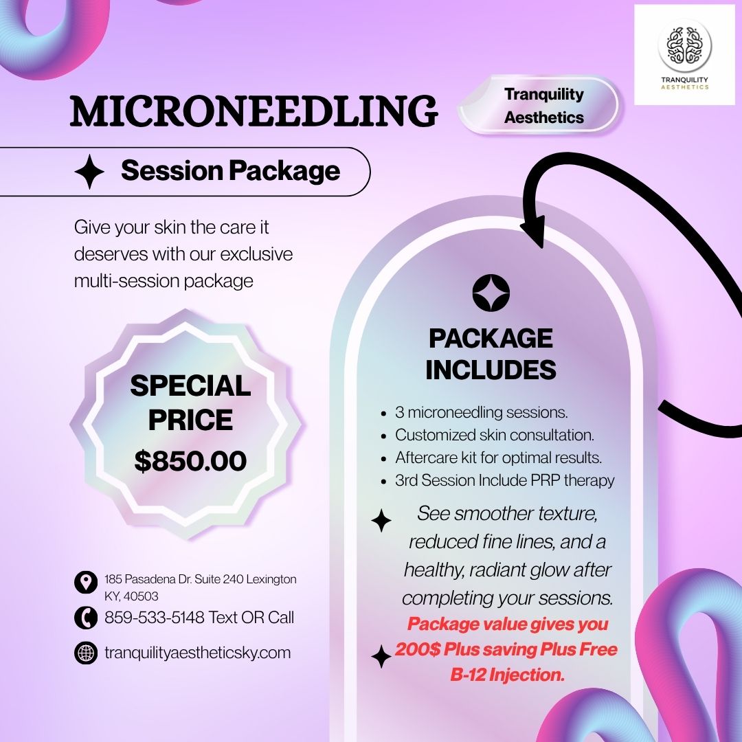 Purple And Black Futuristic Microneedling Facebook Post